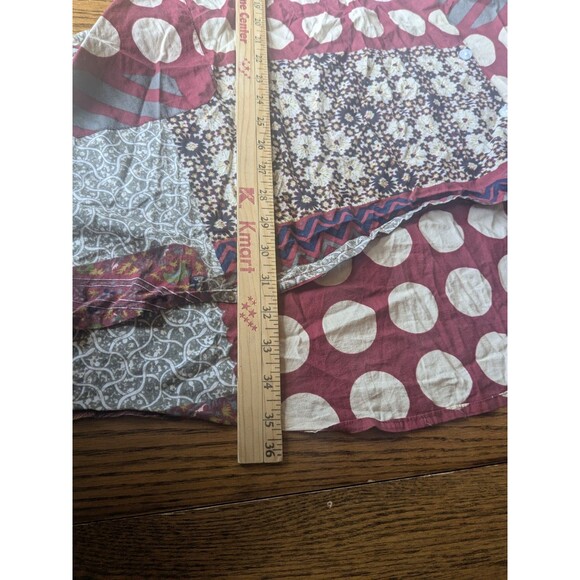 Patchwork Long Sleeve Tunic Top - Picture 8 of 8